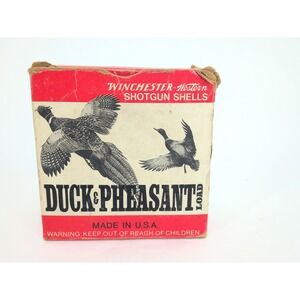 Vintage Winchester DUCK & PHEASANT, 12 Gauge, ShotShell , Box, (EMPTY)